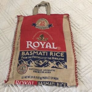 Burlap Rice Bag